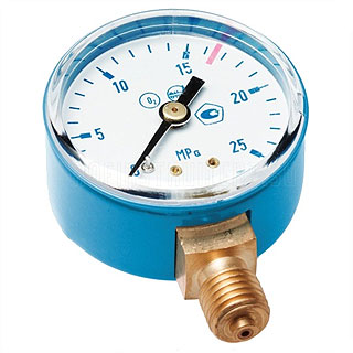 Манометр (расходомер) аргоновый 25,0МПа 50мм (с поверкой)